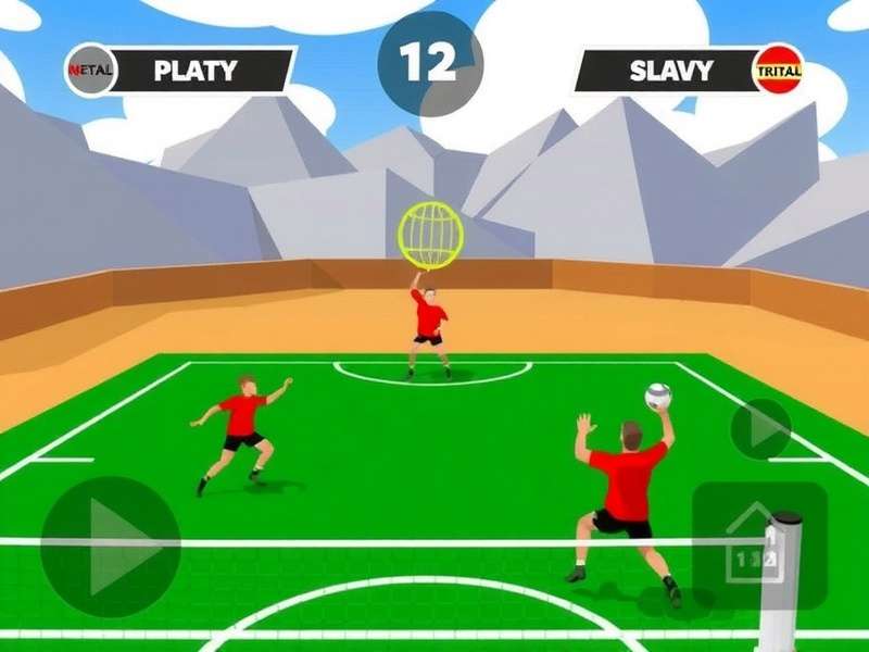 Intense volleyball action in Taj Volley Crusaders Taj Volley Crusaders Gameplay Screenshot